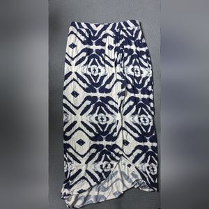 Knit sarong midi skirt